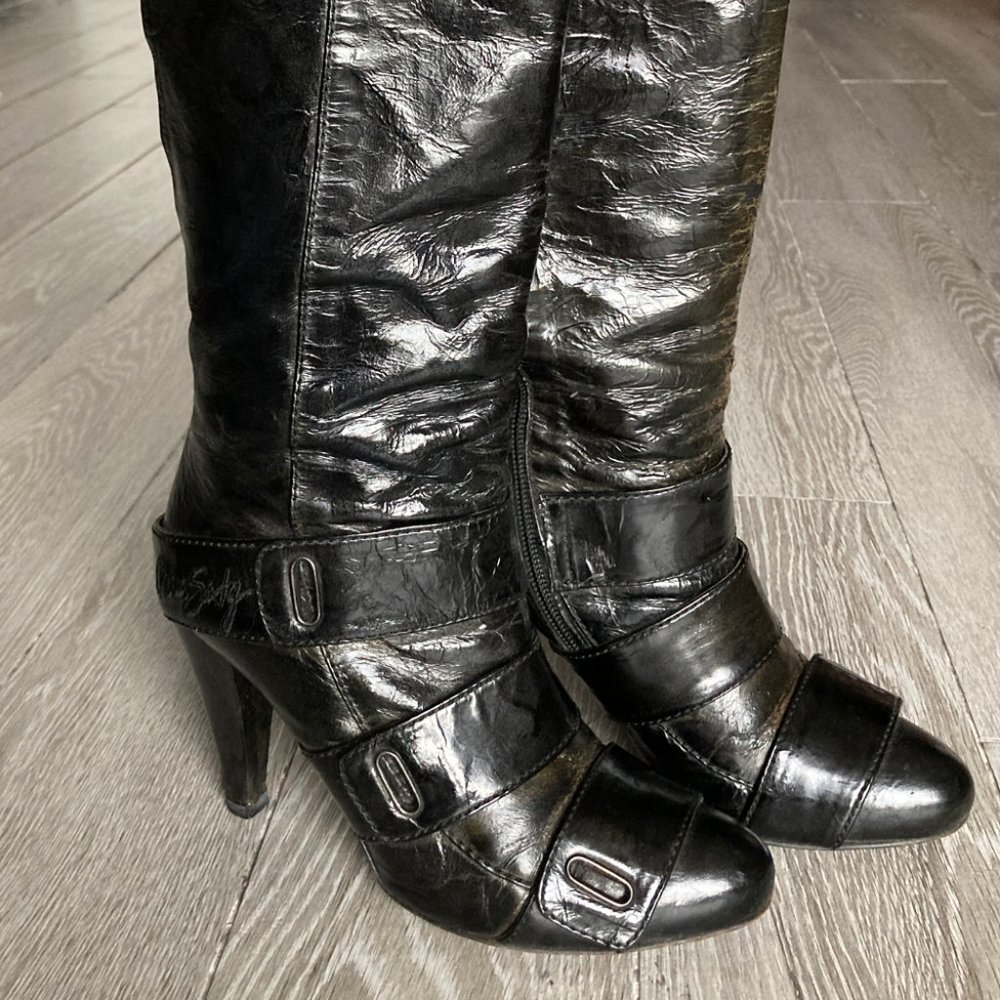Miss Sixty Italian Leather Boots Size 36